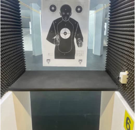 9mm HANDGUN SHOOTING EXPERIENCE at Suburban Guns Indoor Electronic Target System Shooting Range with a trained licensed instructor for only R519!