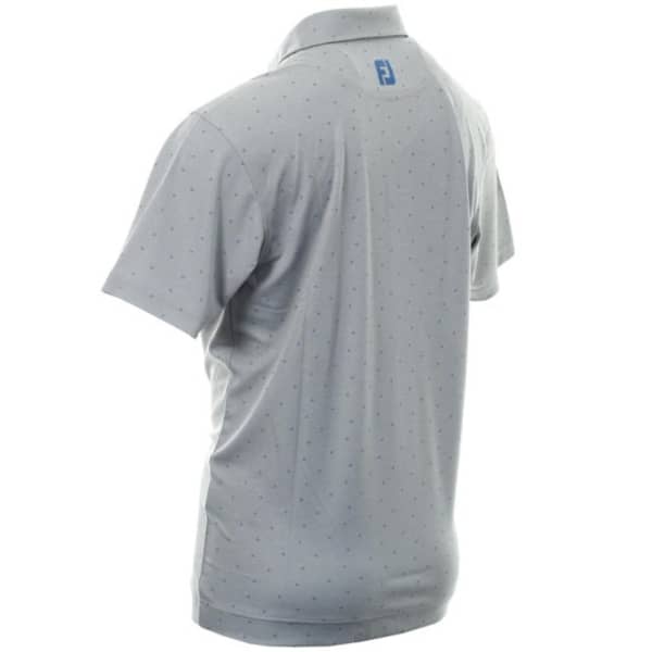 FootJoy Smooth Pique Print Men’s Grey Shirt