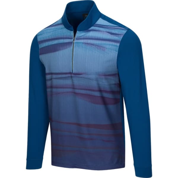 Greg Norman Misty Quarter Zip Men’s Blue Jewel Pullover