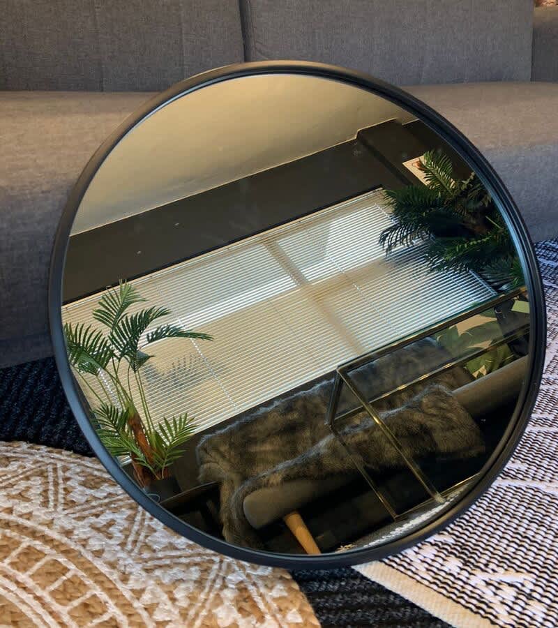 Black Iron Framed Mirror