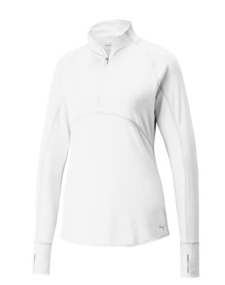 Puma 22 Gamer Quarter Zip Ladies White Jacket