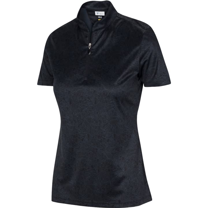 Greg Norman ML75 Tropical Menagerie Ladies Black Shirt