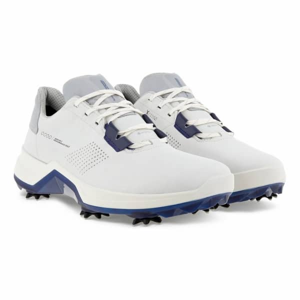 Ecco Golf Biom G5 Men's White/ Blue Shoes 