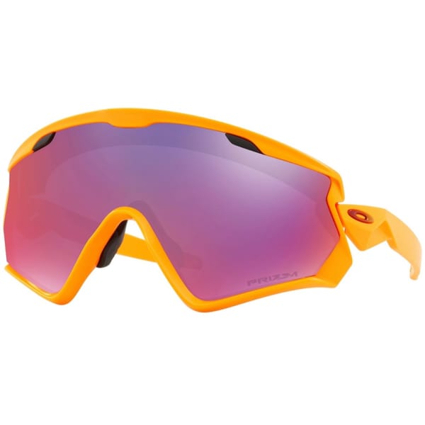 Oakley Wind Jacket 2.0 Neon Orange Prizm Road Sunglasses