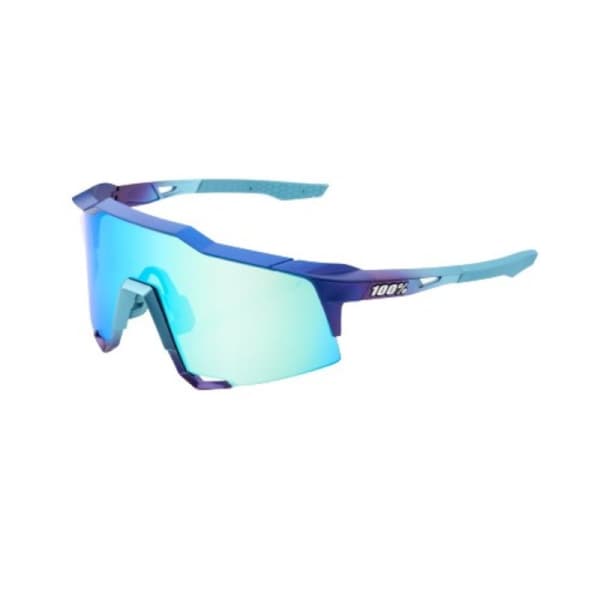 100% Speedcraft Matte Metallic into Fade Blue Topaz Multilayer Mirror Lens 