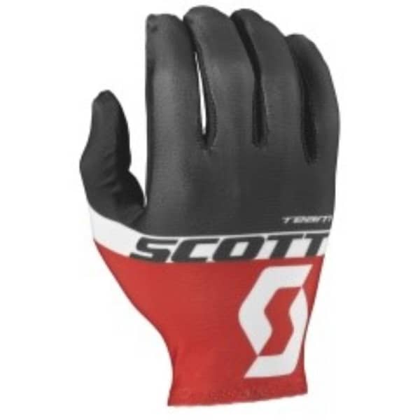 Scott RC Team White Red Long Finger Gloves