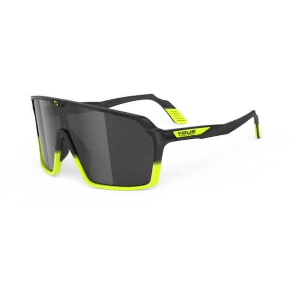 Rudy Project Black Fade Yellow Smoke Spinshield Sport Sunglasses