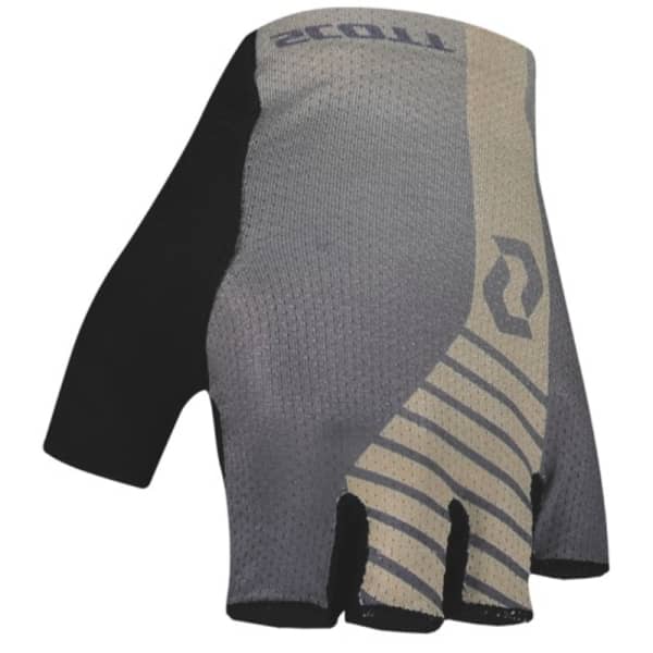 Scott Dust Beige Dark Grey Aspect Gel Short Finger Gloves