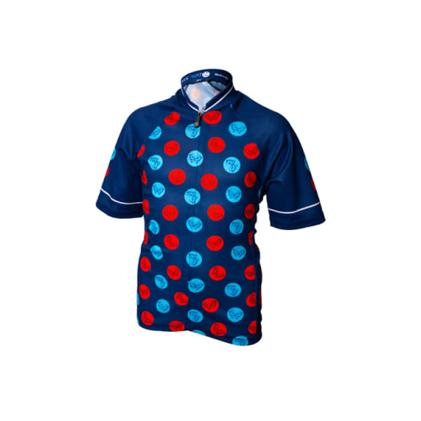 Wattz Junior Blue Butterfly Dots Short Sleeve Jersey