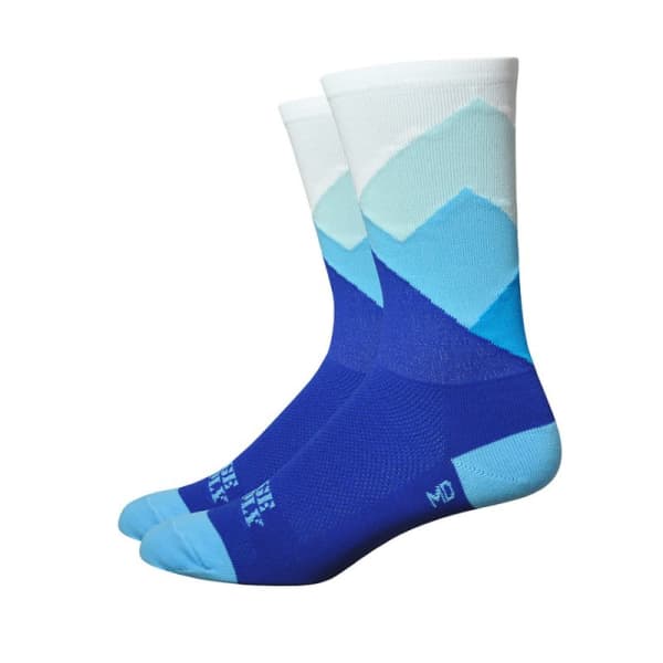 Defeet Ridge Supply Alpine Men&#039;s Blue White Socks 