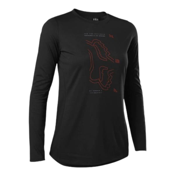 Fox Ladies Black Ranger Dri Release Long Sleeve Jersey 