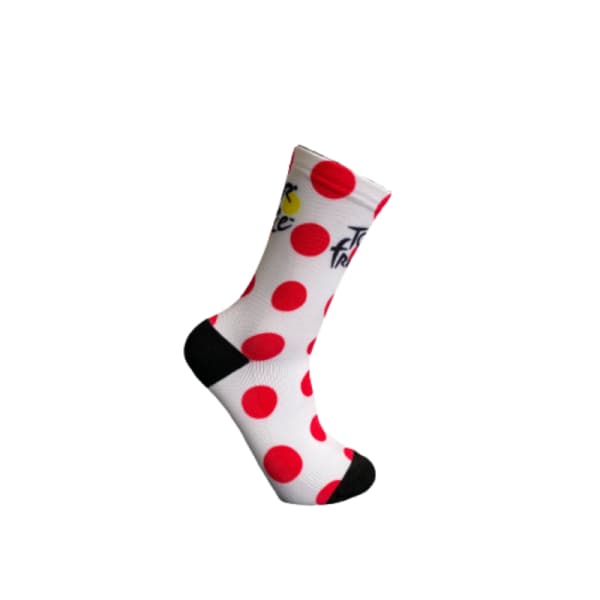 Tour de France Kinf of the Mountain Polka Dot Socks