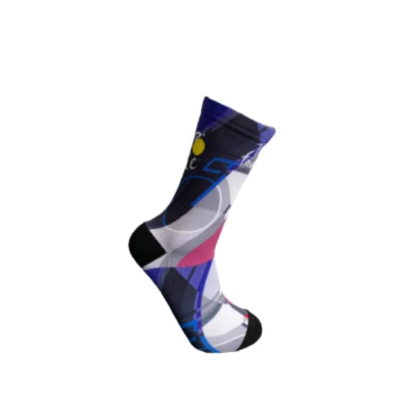 Tour de France Blue Red and White Abstract Flag Socks