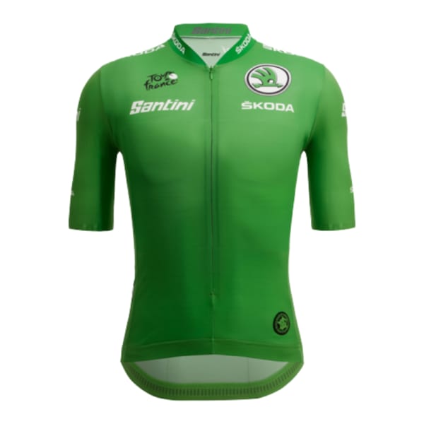 Santini Men&#039;s Green Points Leader Official Tour de France Jersey