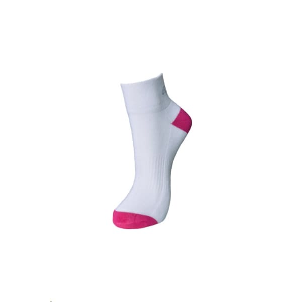 Greg Norman Comfort 2 Pack Ladies White/Pink Socks