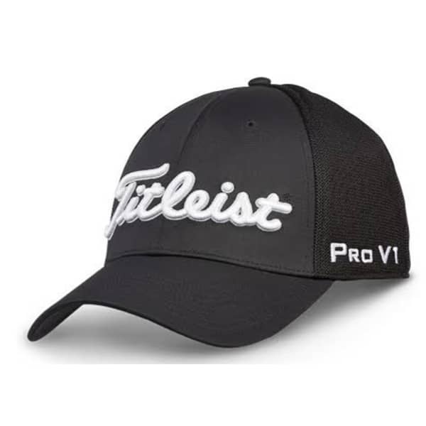  Titleist Tour Sports Mesh Men&#039;s White/Black Cap 