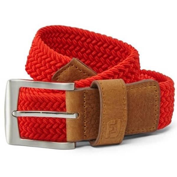 Footjoy Braided Men&#039;s Red Belt