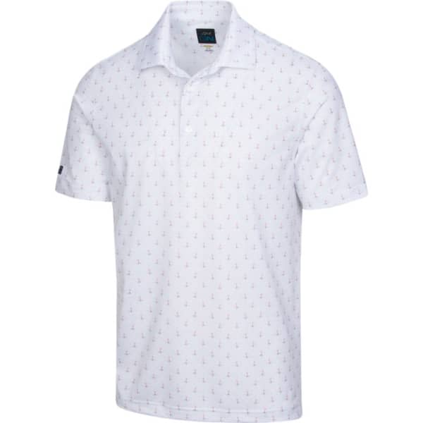 Greg Norman Palm Tree Men’s White Shirt