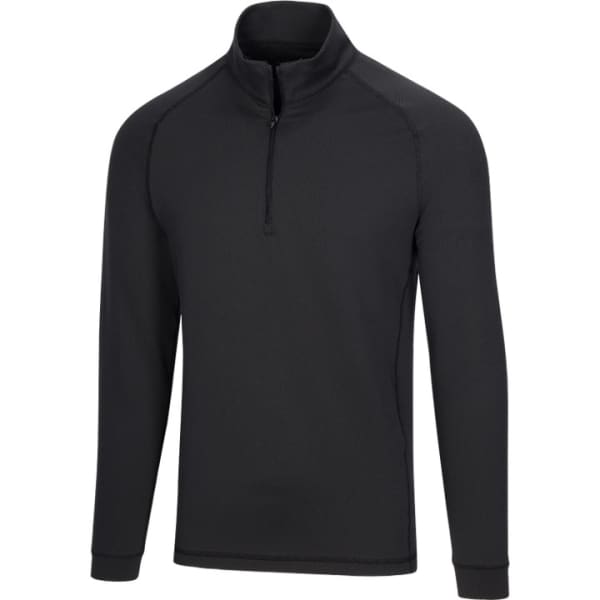 Greg Norman Jacquard Long Sleeve Men’s Black Pullover