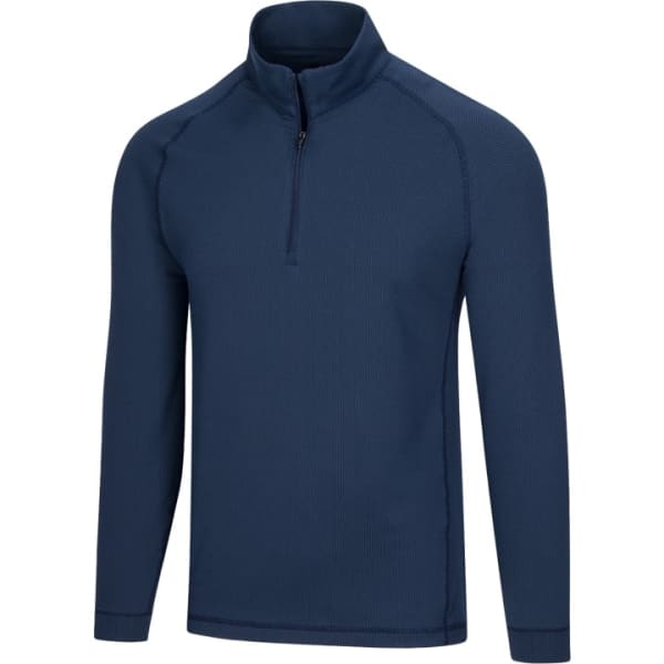 Greg Norman Jacquard Quarter Zip Men’s Navy Pullover