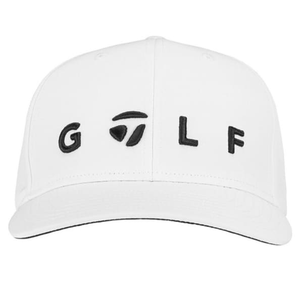 TaylorMade Lifestyle Adjustable Mens Golf Logo White Cap