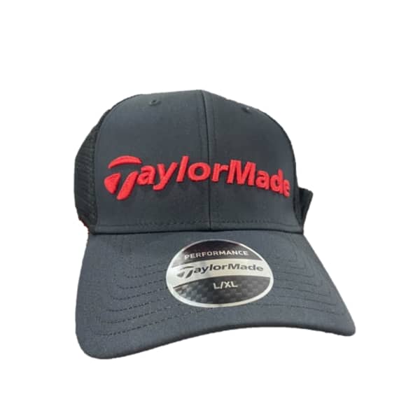 TaylorMade Performance Cage Men&#039;s Black/Red Cap