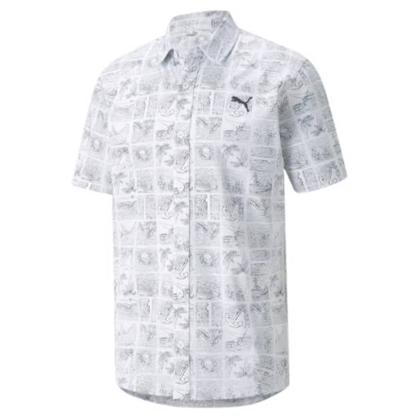 Puma 22 Mattr Shipwrecked Button Men&#039;s White Shirt