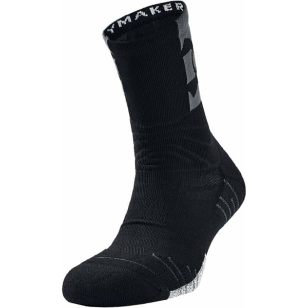 Under Armour Playmaker Mid-Crew Mens Black Socks 