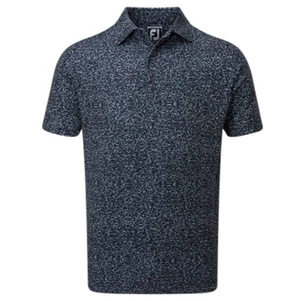 FootJoy Granite Print Lisle Men’s Navy Shirt