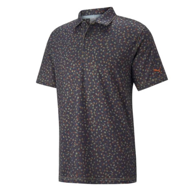 Puma Mattr Fancy Plants Men&#039;s Navy/Chestnut Shirt