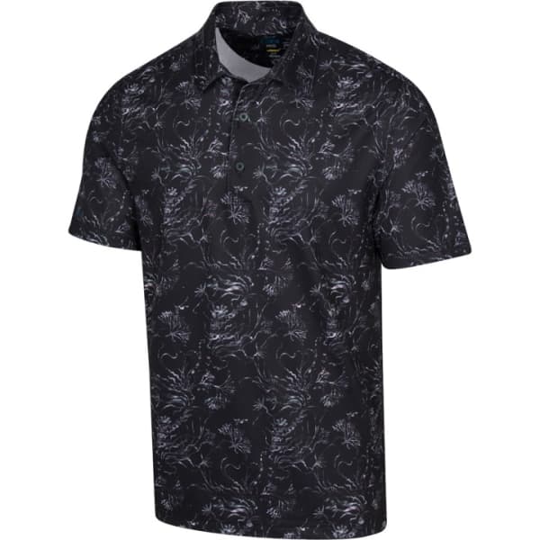 Greg Norman Under Sea Men&#039;s Black Shirt