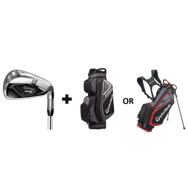 TaylorMade M4 2021 4-PW Men&#039;s Steel Iron &amp; TaylorMade Select Bag Combo