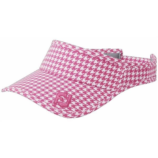 FootJoy Ladies Houndstooth Collection Pink Visor