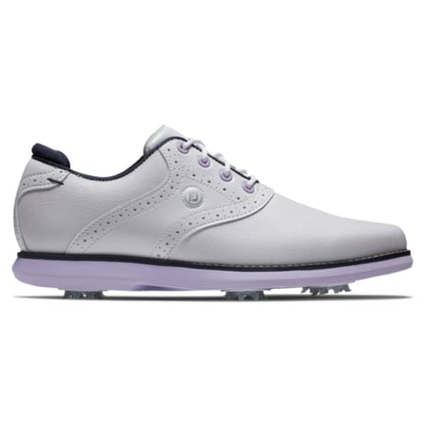 FootJoy Traditions White/Navy/Purple Ladies Shoe