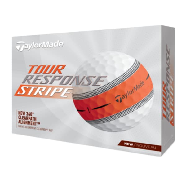 TaylorMade Tour Response Orange Stripe Men&#039;s Golf Ball (2022)