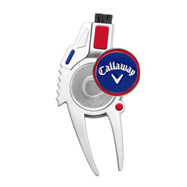 Callaway 4 In 1 Red/White/Blue Divot Fork