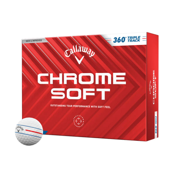 Callaway Chrome Soft 360 Triple Track Men&#039;s Golf Ball (2024)