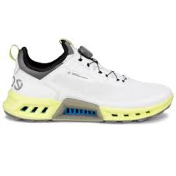 Ecco Golf Biom C4 Boa Men&#039;s White/Yellow Shoes