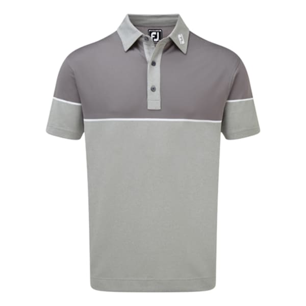 Footjoy ColorBlock Pique Men&#039;s Grey Shirt