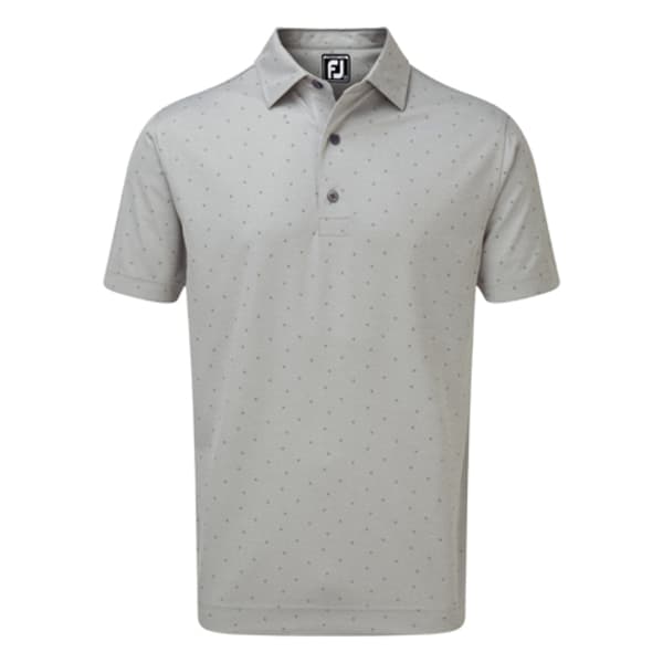 Footjoy Pique Print Men&#039;s Grey Shirt