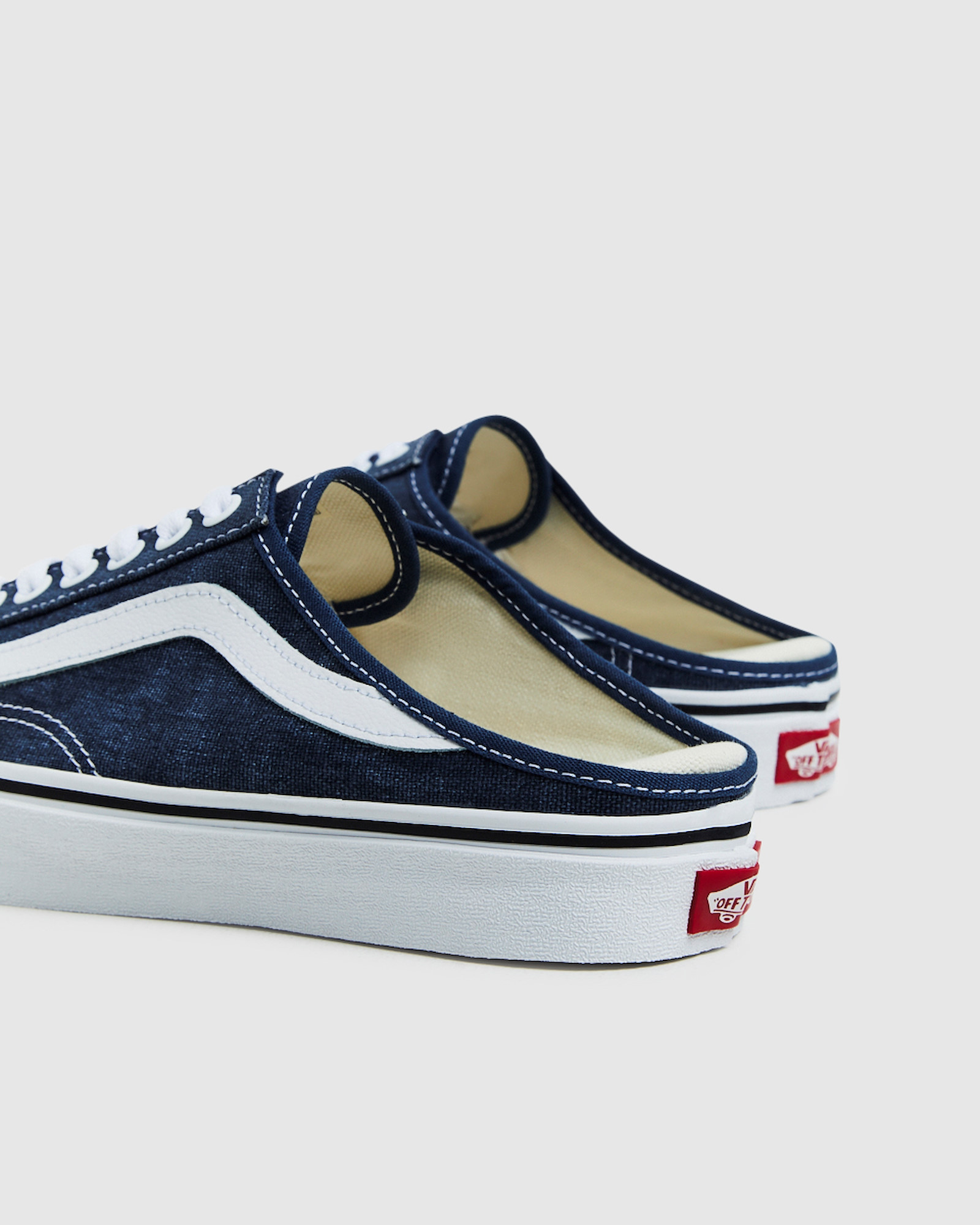 NEW VANS Style 36 Mule Sneakers Stone Wash Dark Denim Blue - Picture 6 of 37