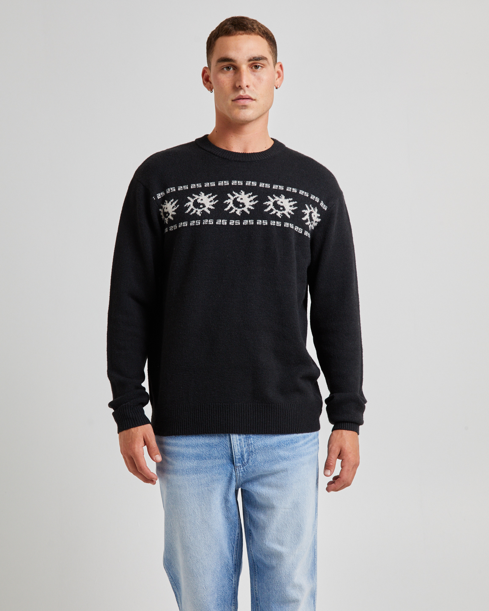 NEW WRANGLER Sun Yang Slouch Knit Dark Knit