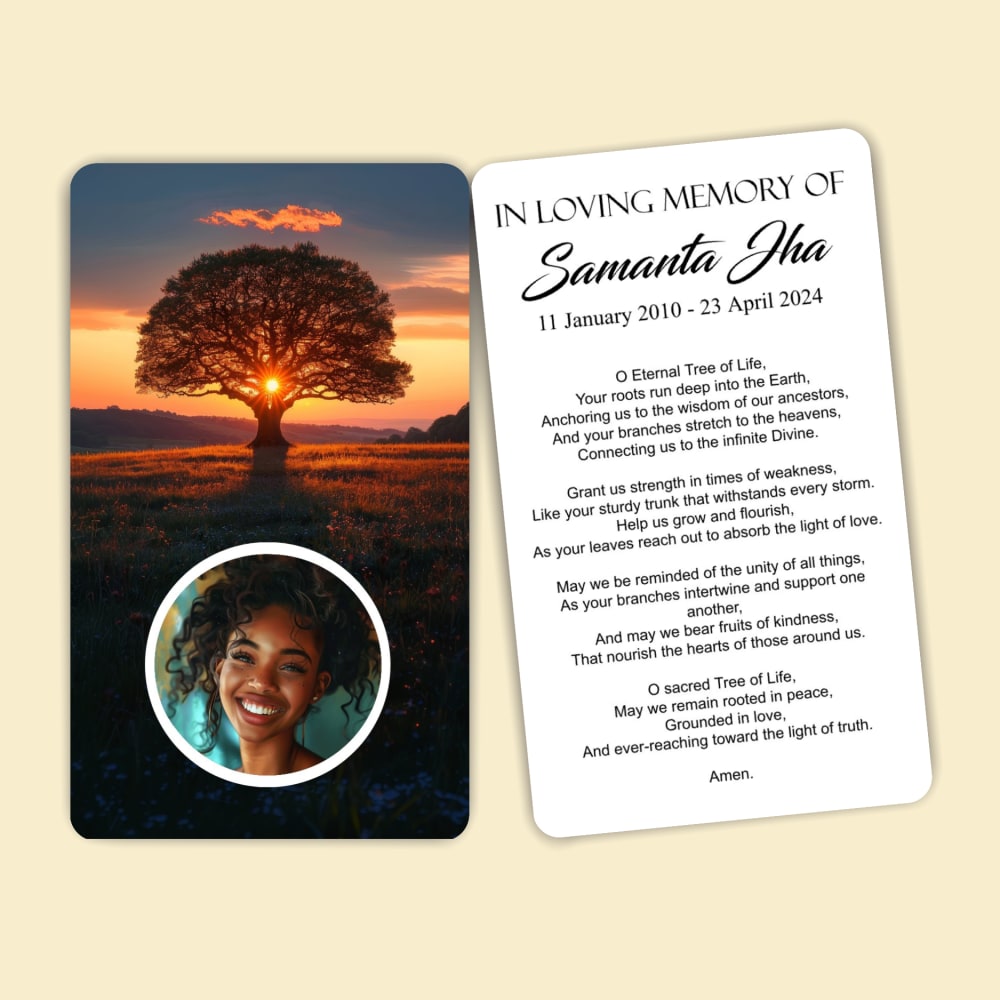 Tree of Life Prayer Card