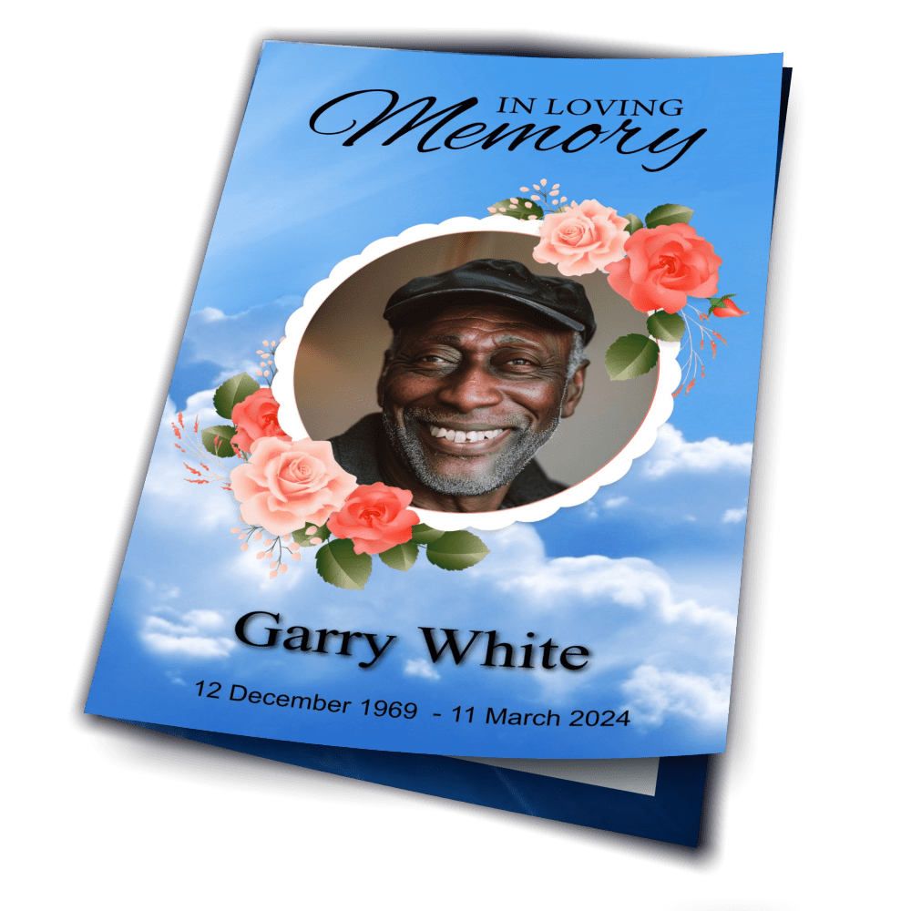 Frame Funeral Program