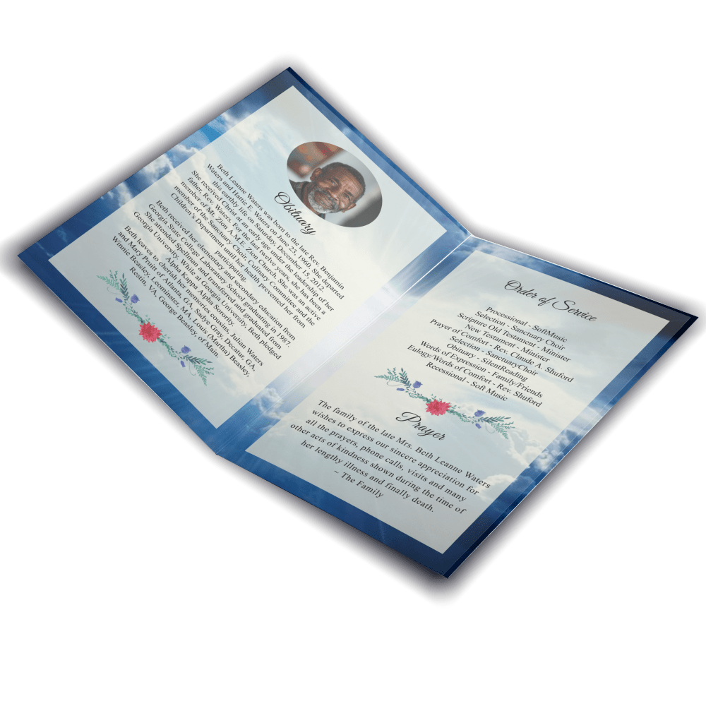 Frame Funeral Program - Image 2