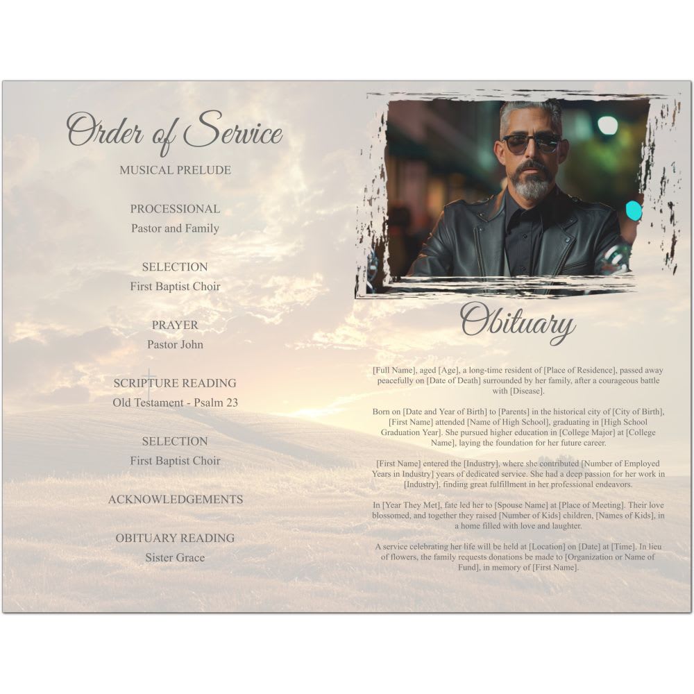 Angles Wings Funeral Program - Image 5