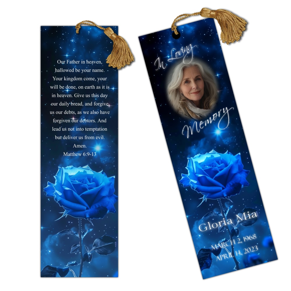 Blue Rose Bookmark - Image 2