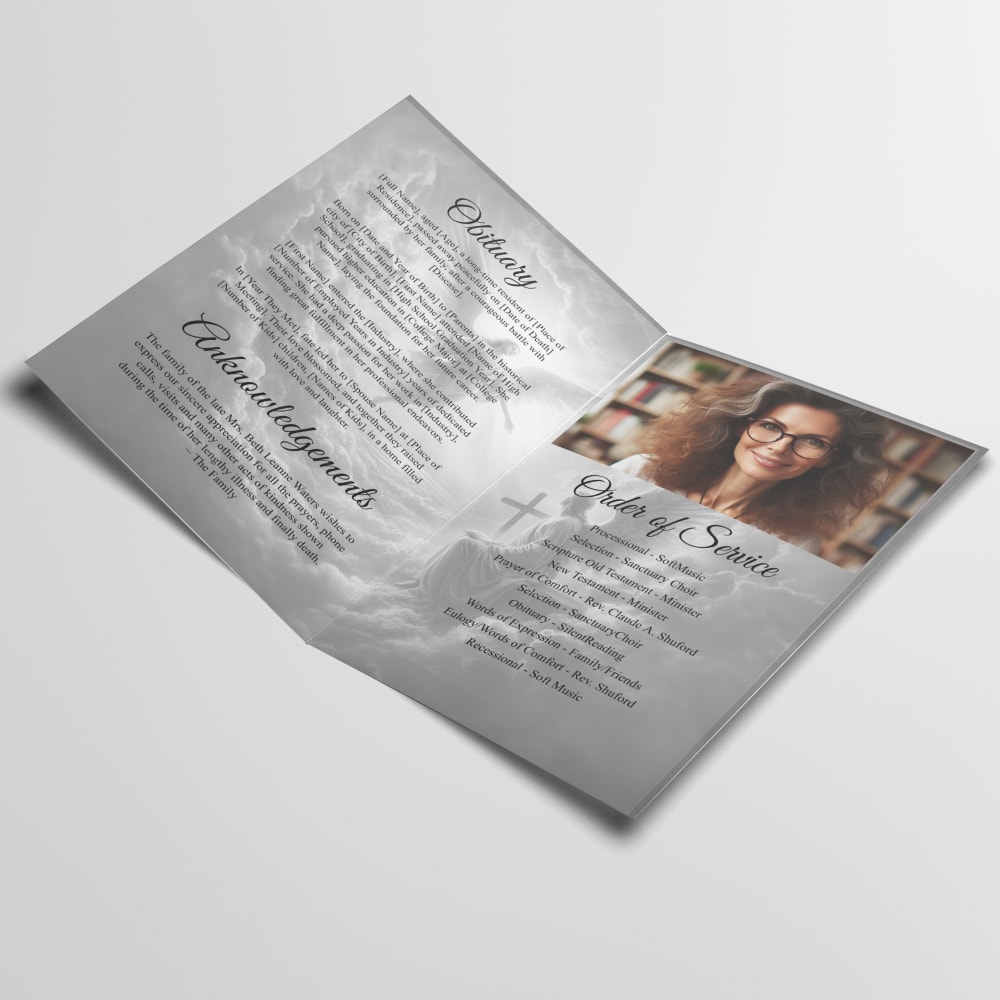 Classic Funeral Program - Image 2