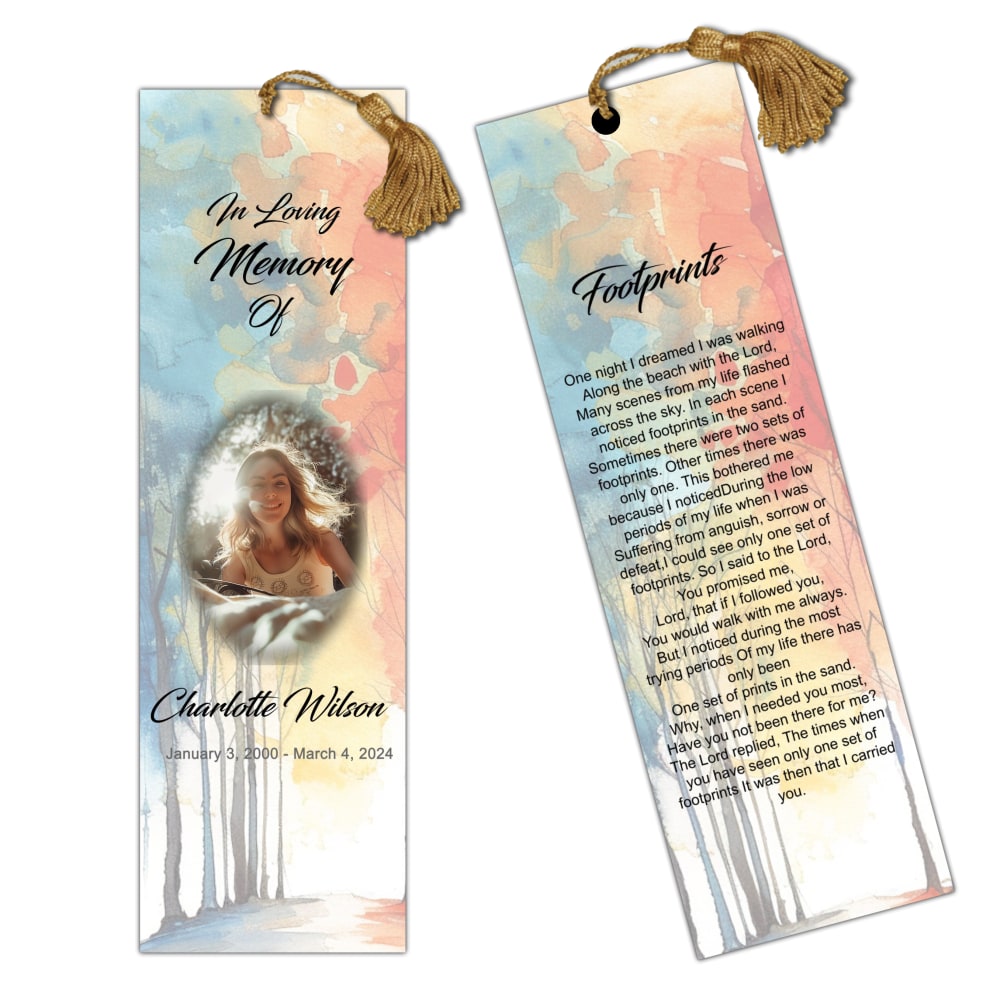 Color Trees Bookmark