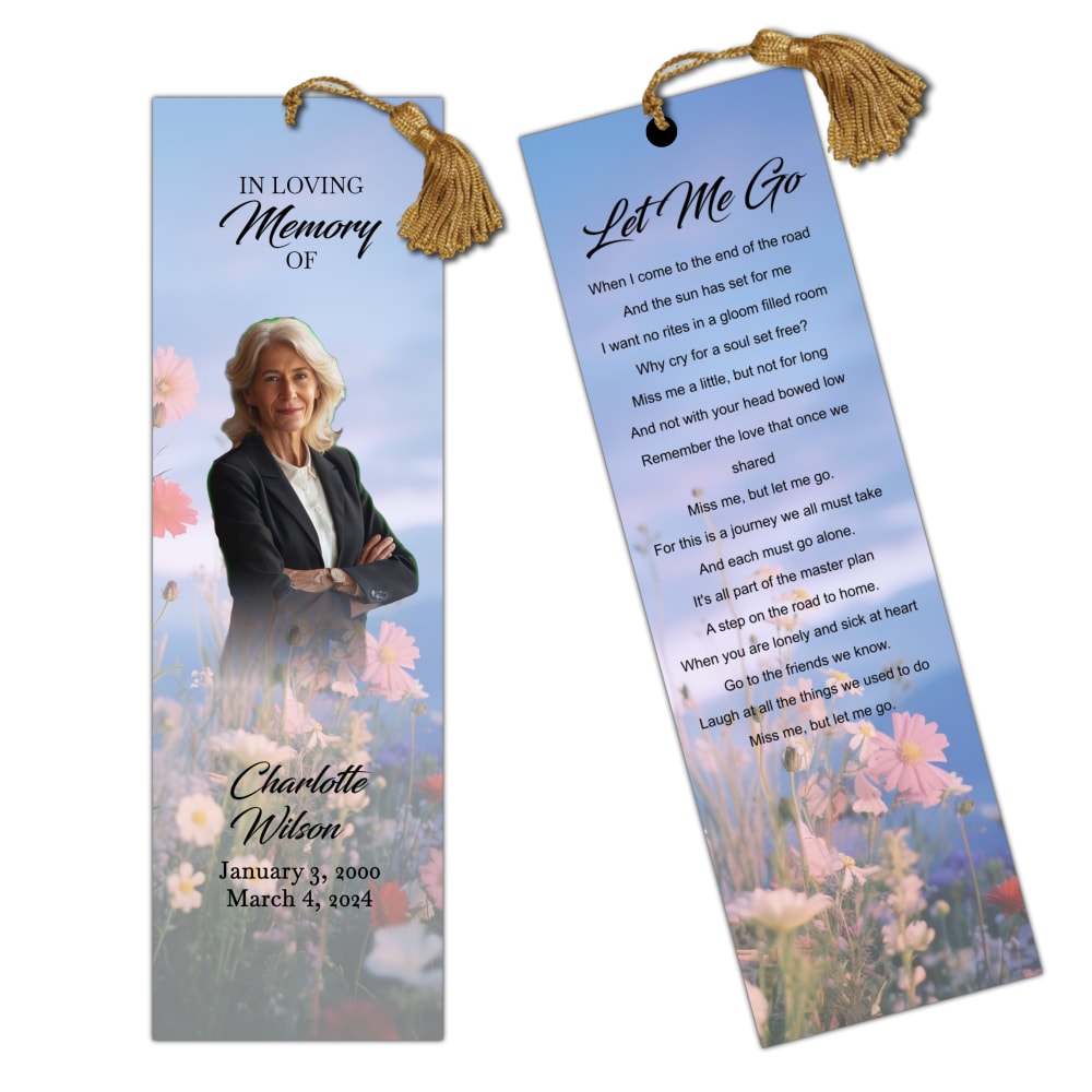 Flowers Lav Bookmark